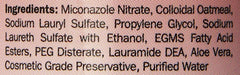 Davis Miconazole Pet Shampoo label close-up with 12 oz size and safety notes.