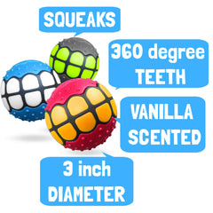 Dawg Grillz rubber ball with bounce ideal for large and medium dogs