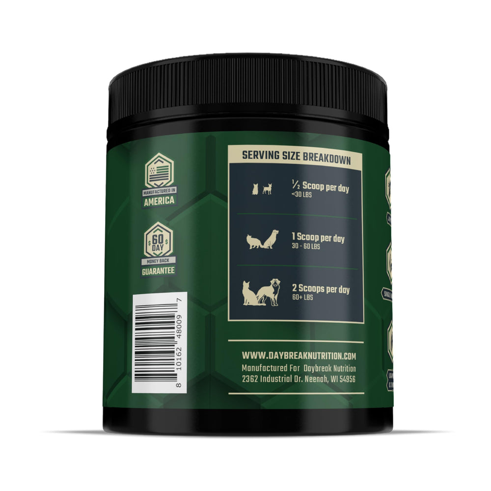 Daybreak Nutrition 60-day guarantee badge on product packaging