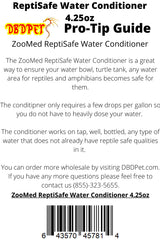 DBDPet ReptiSafe being poured into a tank to improve water quality for reptiles
