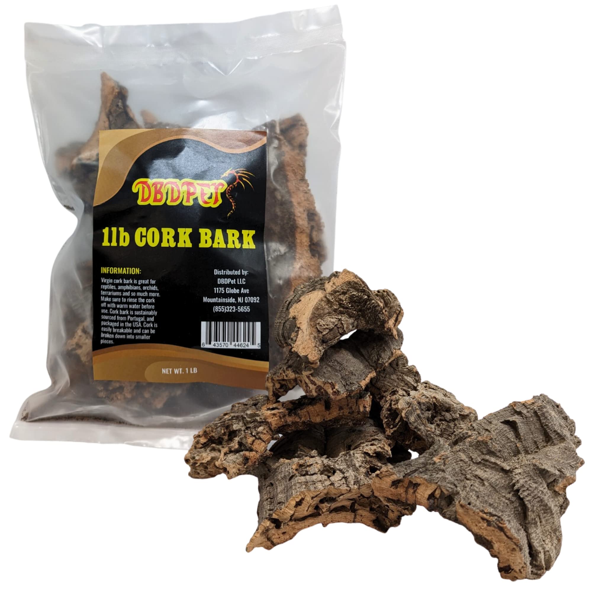 DBDPet cork bark rounds ideal for natural reptile hides and enrichment