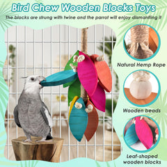 DBNESS large parrot toy with metal hooks for easy hanging