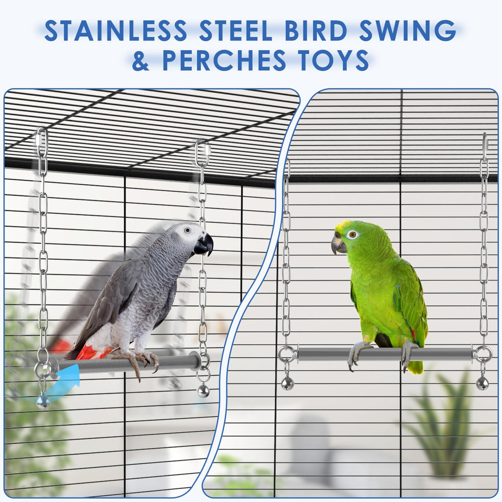 DBNESS bottom textured perch gives secure footing for beak and claws.