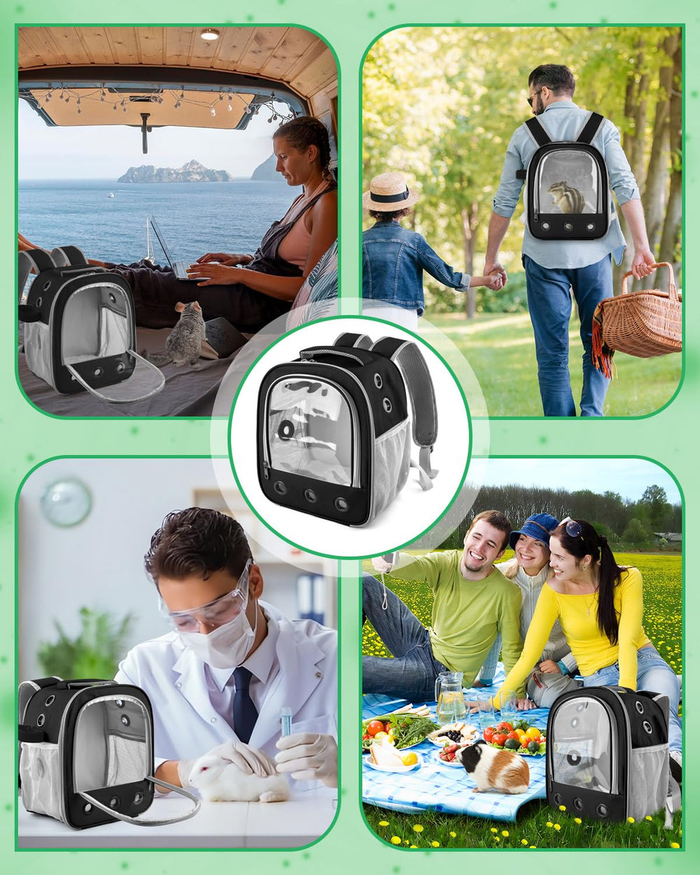 DBNESS Water bottle holder on the carrier backpack for convenient on-the-go hydration
