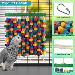 DBNESS bird toy with a sturdy hook for easy cage installation.