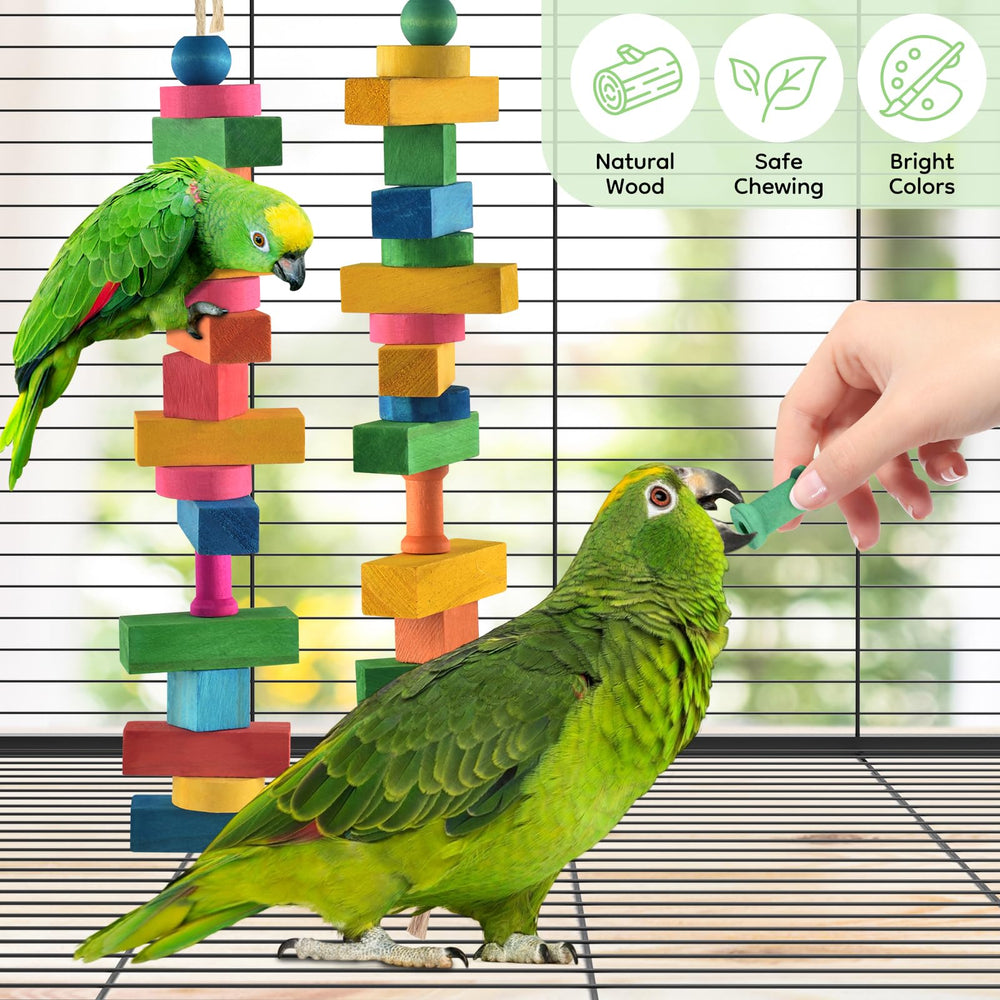 DBNESS colorful parrot toy makes a thoughtful gift for feathered friends.