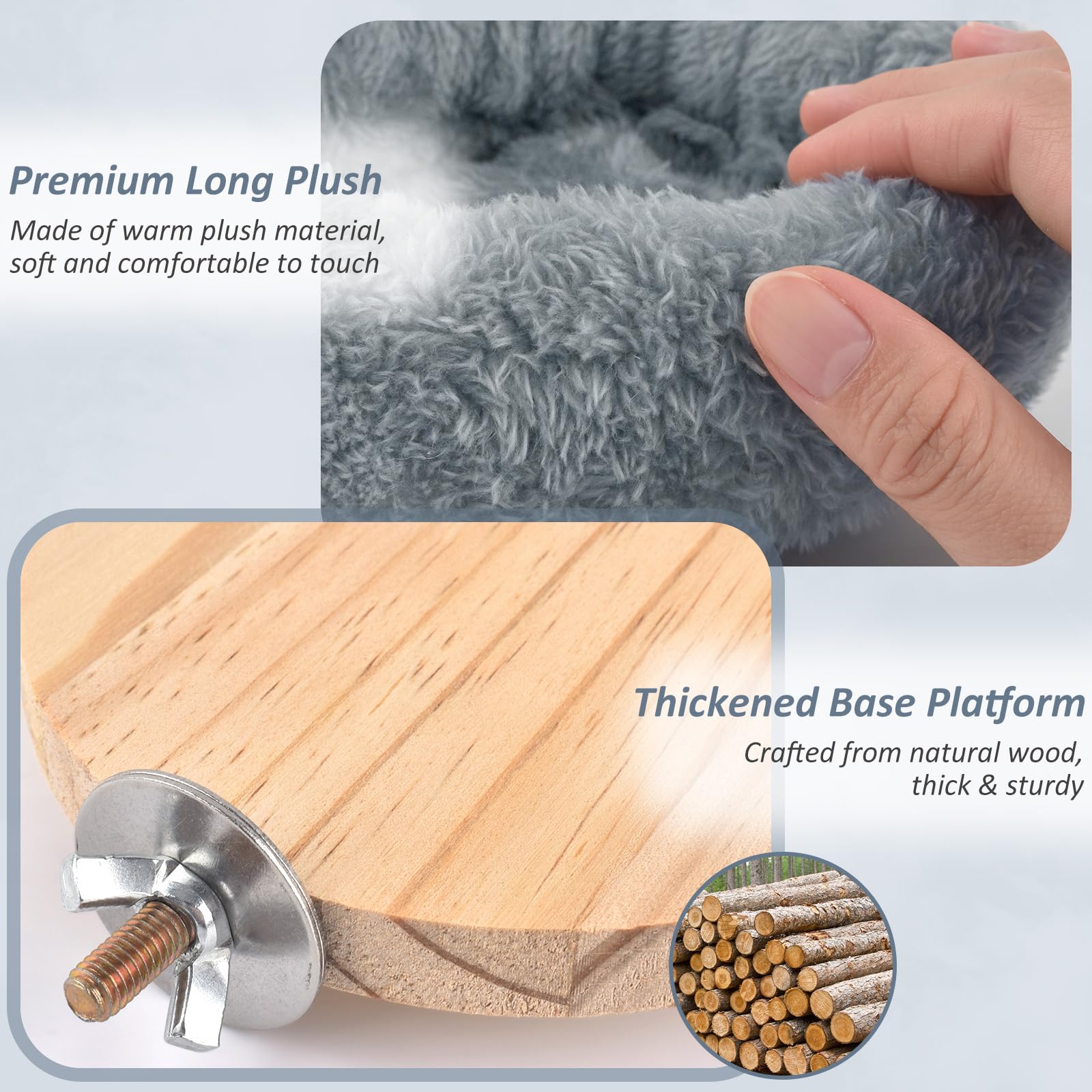 Perch base diameter and thickness for stable footing