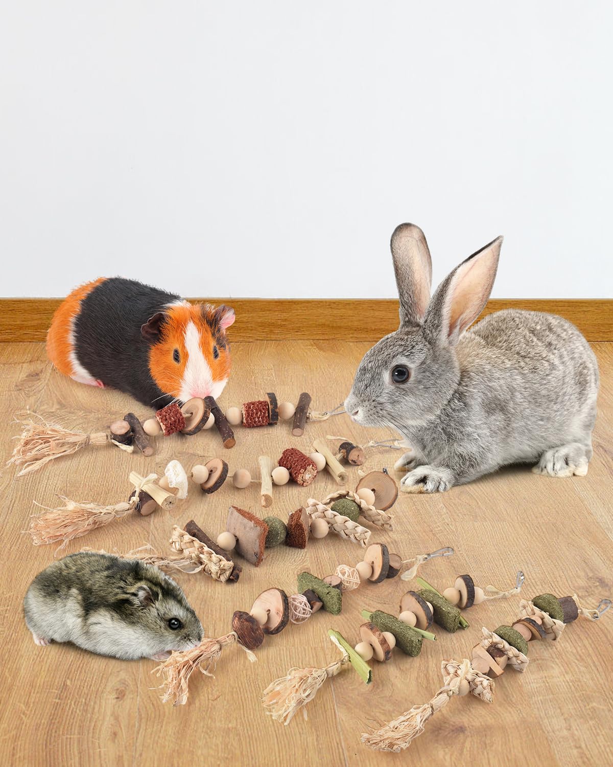 DBNESS rodent-friendly chew set supports chewing and engagement.