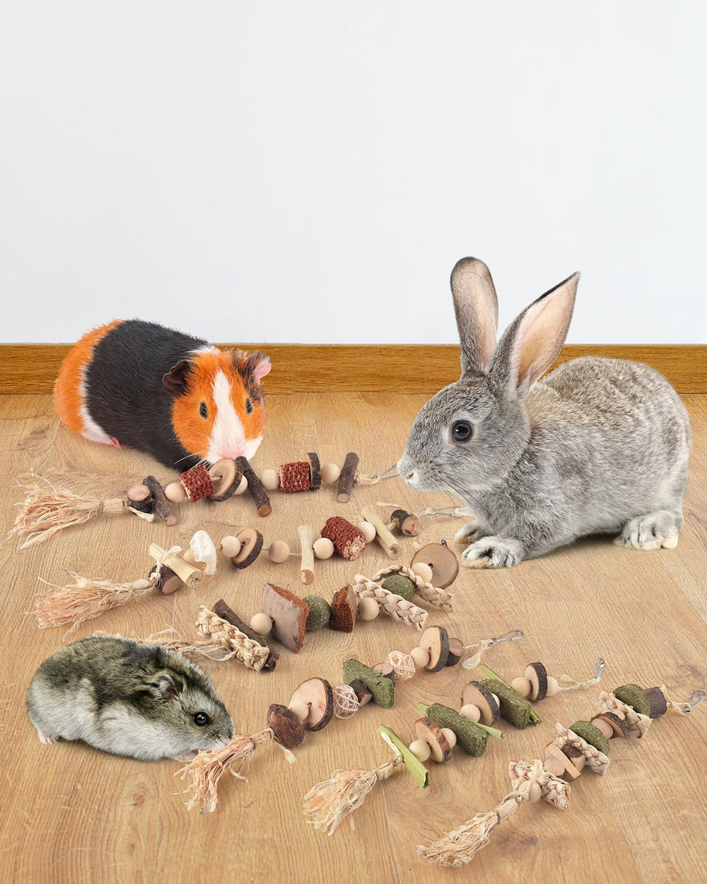 DBNESS rodent-friendly chew set supports chewing and engagement.