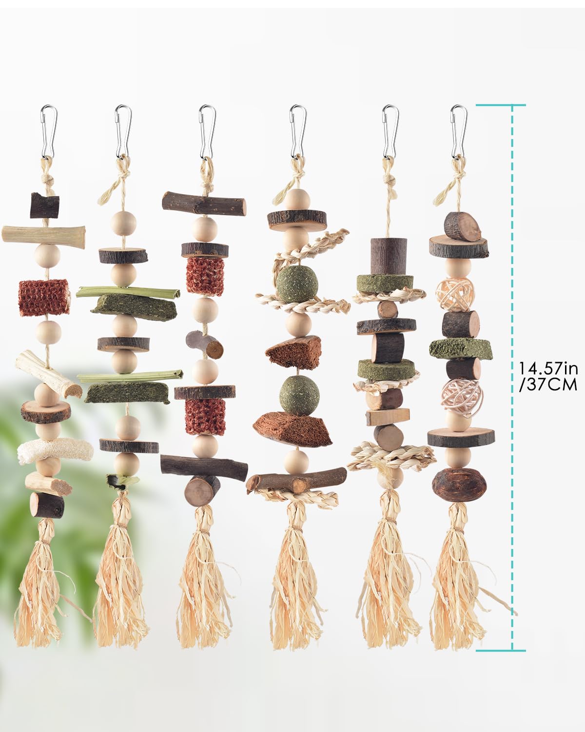 DBNESS wide-use toys hang in cages for rabbits and more.