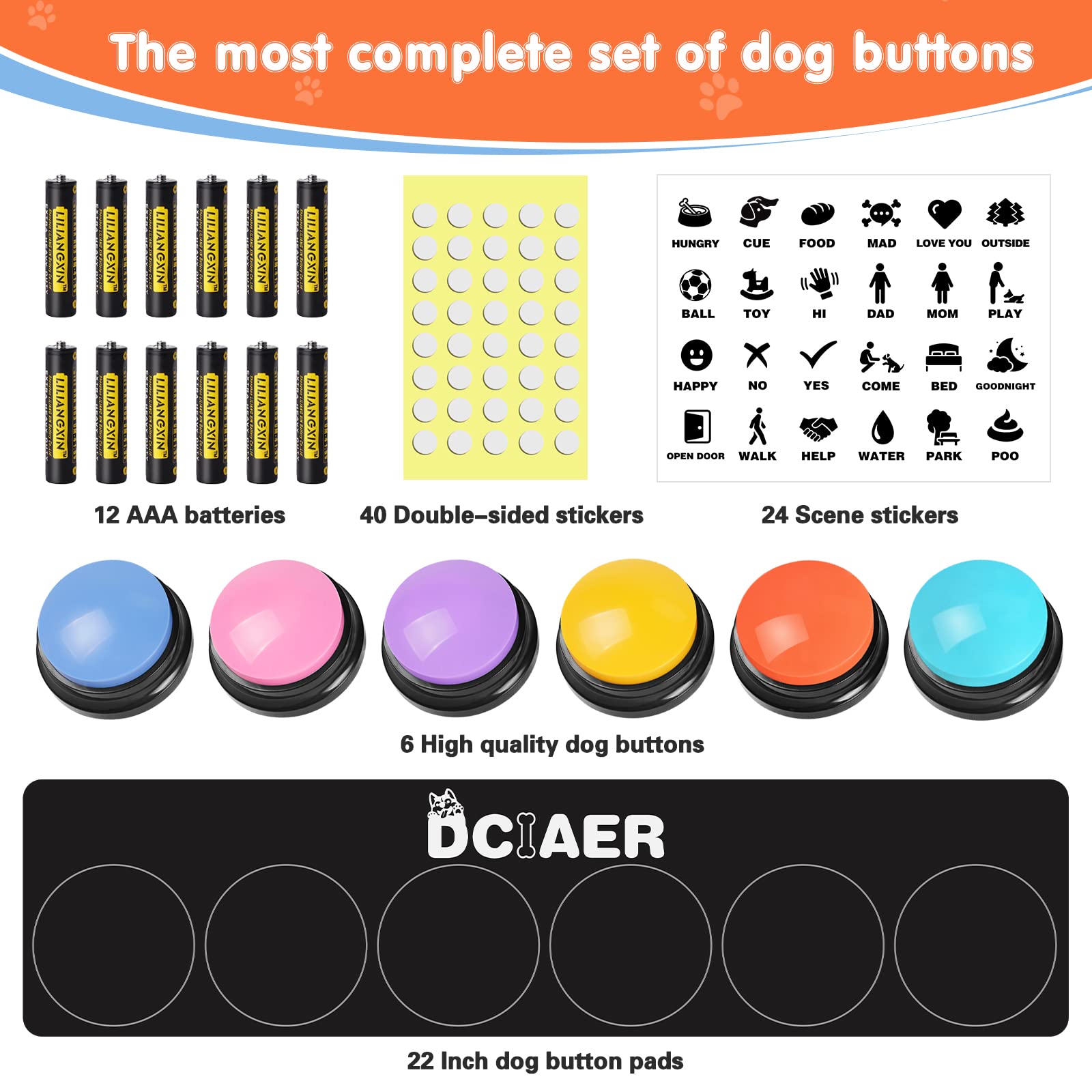 DCIAER 12 AAA batteries pack ensures ready-to-use power.