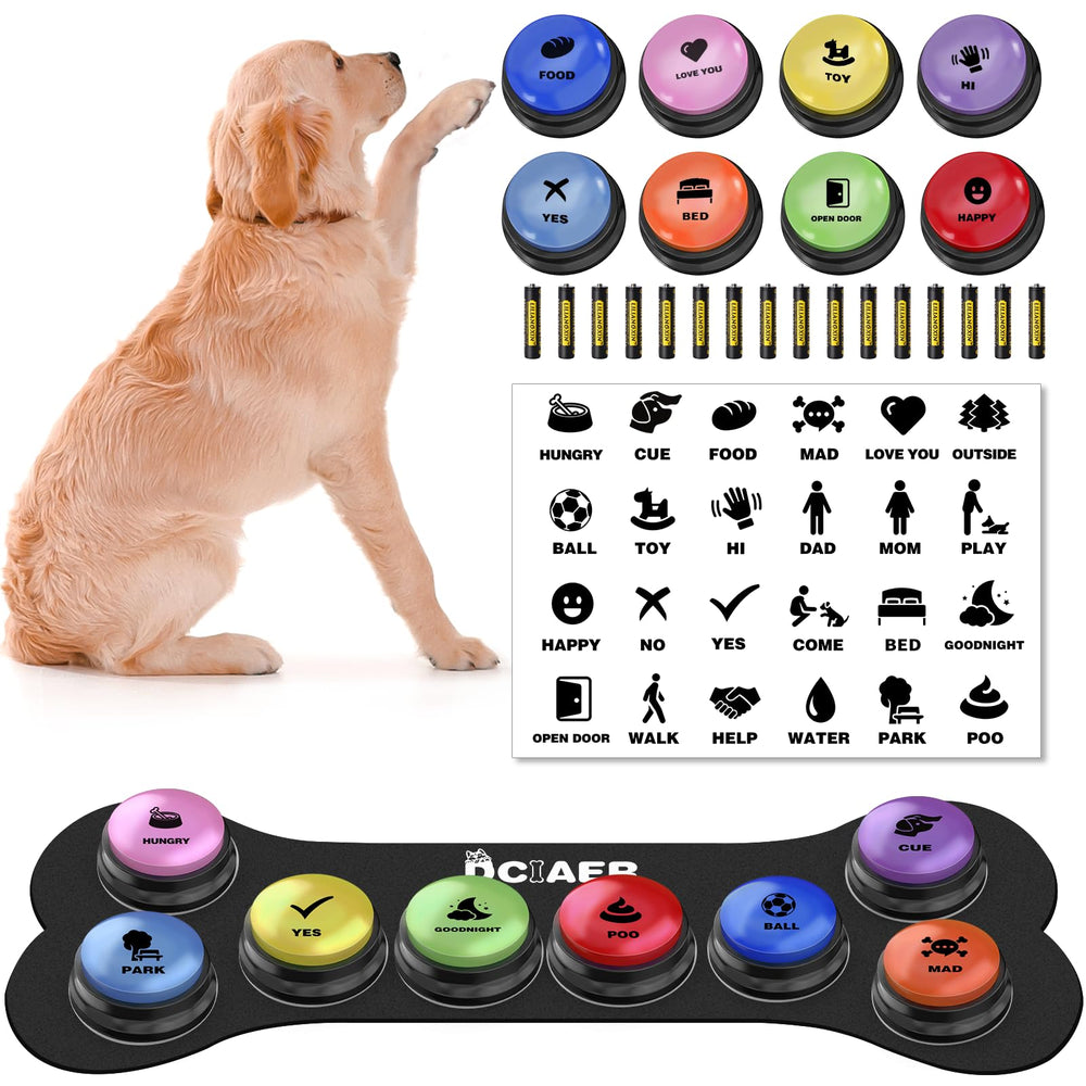 DCIAER dog buttons set for clear communication during training