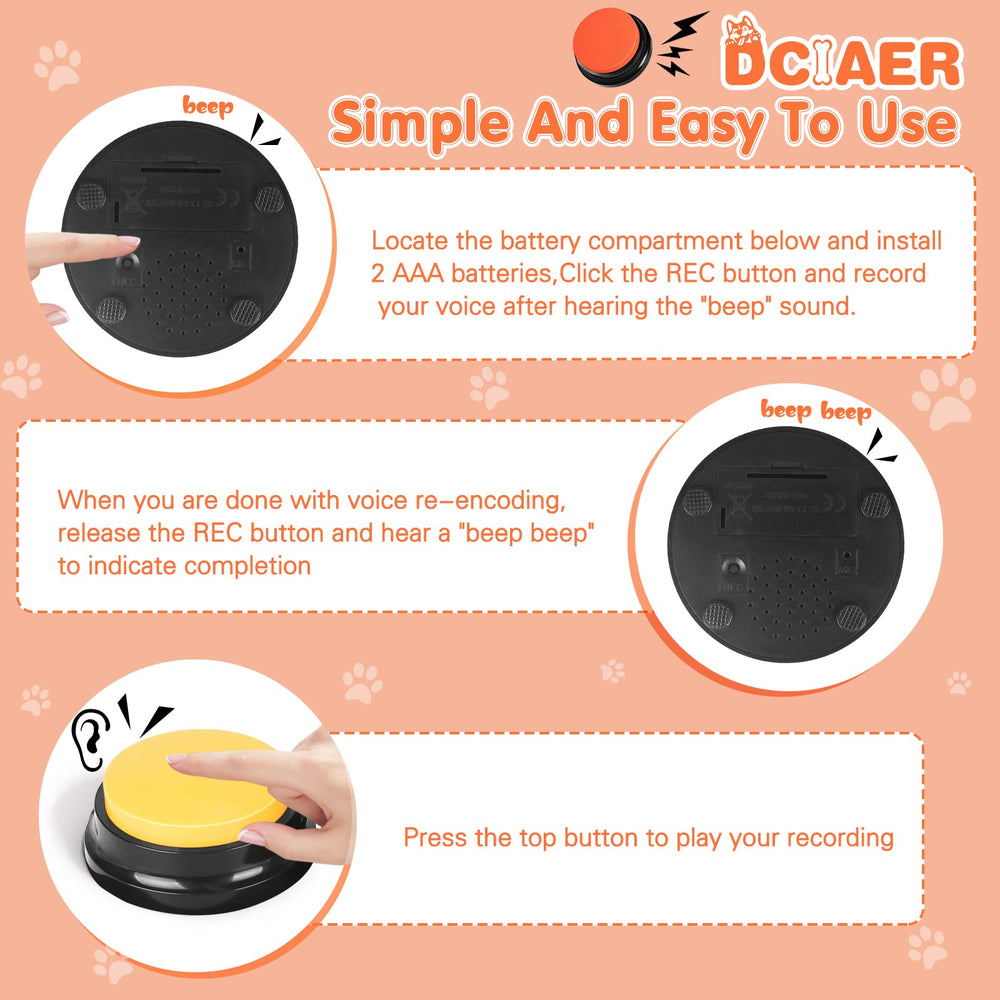 DCIAER training-with-dog-buttons image highlights practical home interaction.