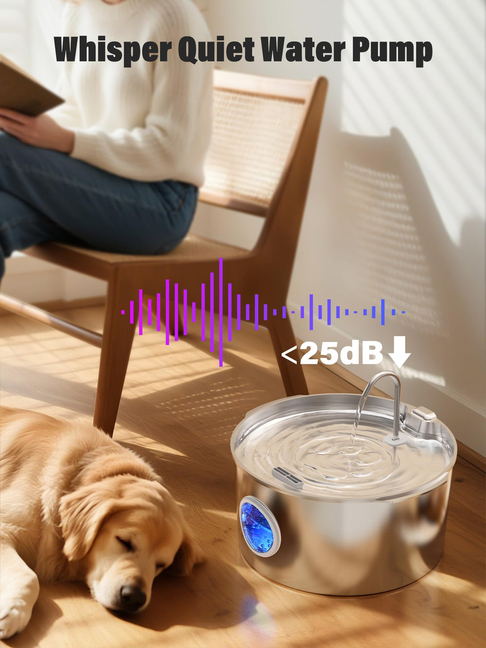 DCIOGAT water level window helps monitor hydration at a glance.