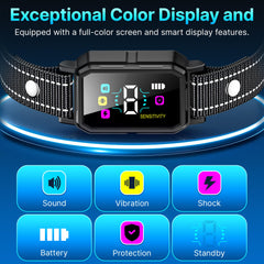 DCVPlan PL30 collar in rain, demonstrating IP68 waterproof durability.