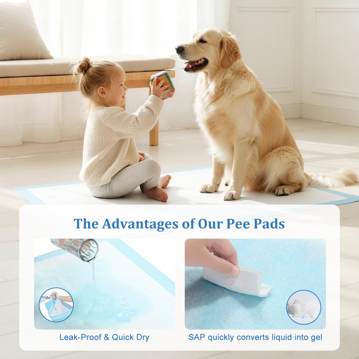 DD Curtain perforated top layer enables fast drying for a clean pad surface.