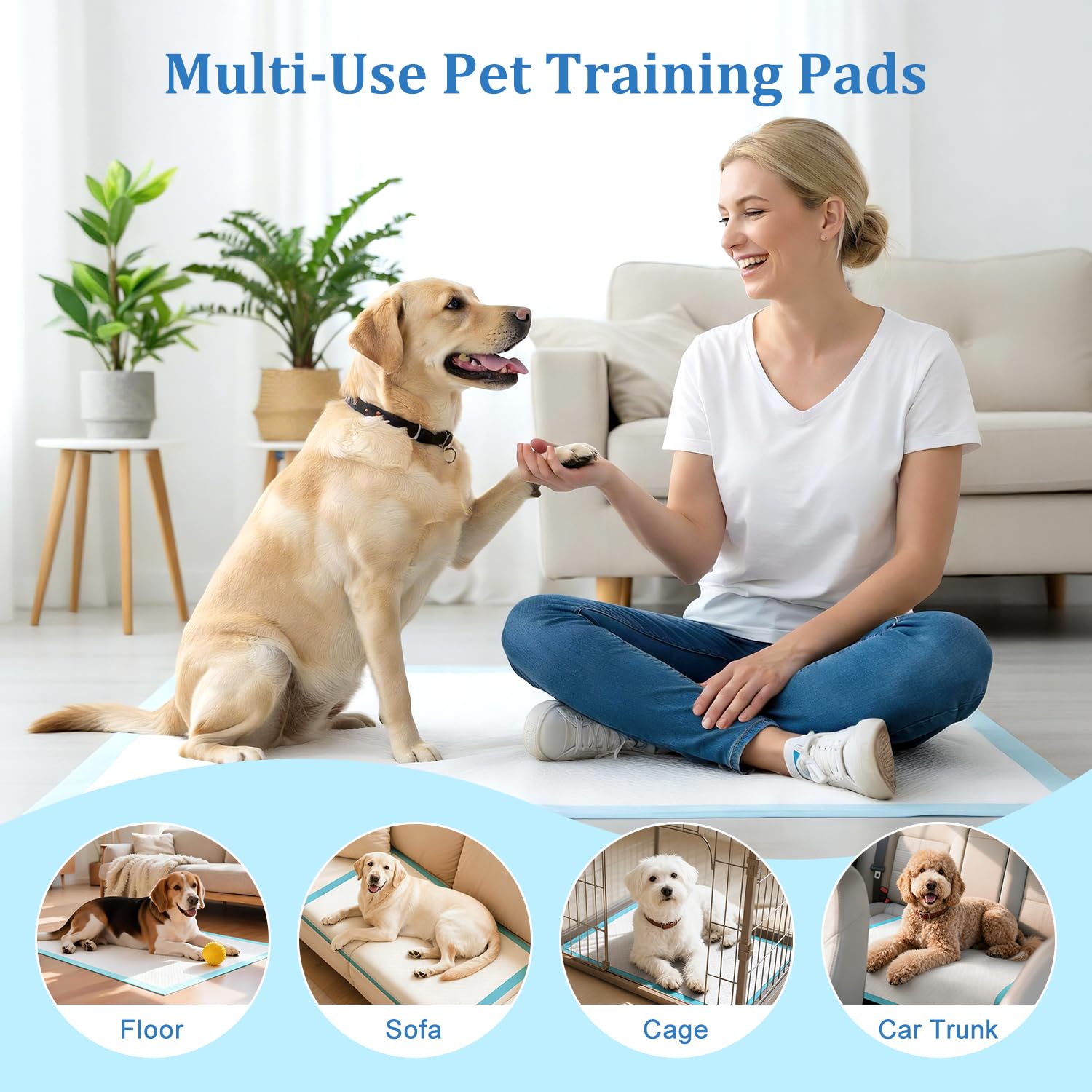 DD Curtain suitable for multiple pets, offering wide coverage for potty training.