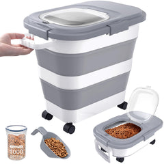 DDMOMMY 25lb dog food container lid, airtight seal for freshness