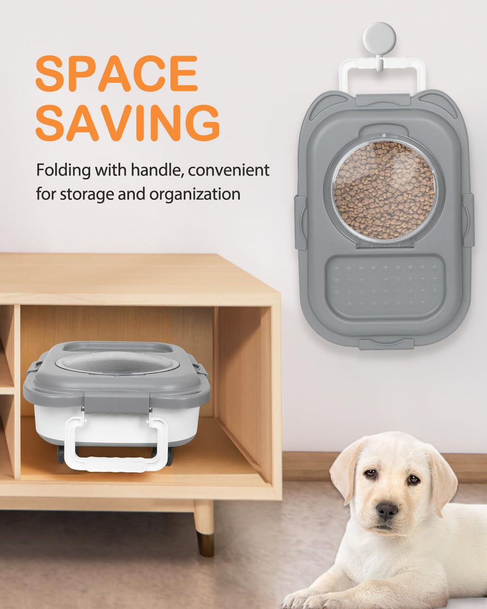 DDMOMMY 28-pound capacity for extended feeding between refills