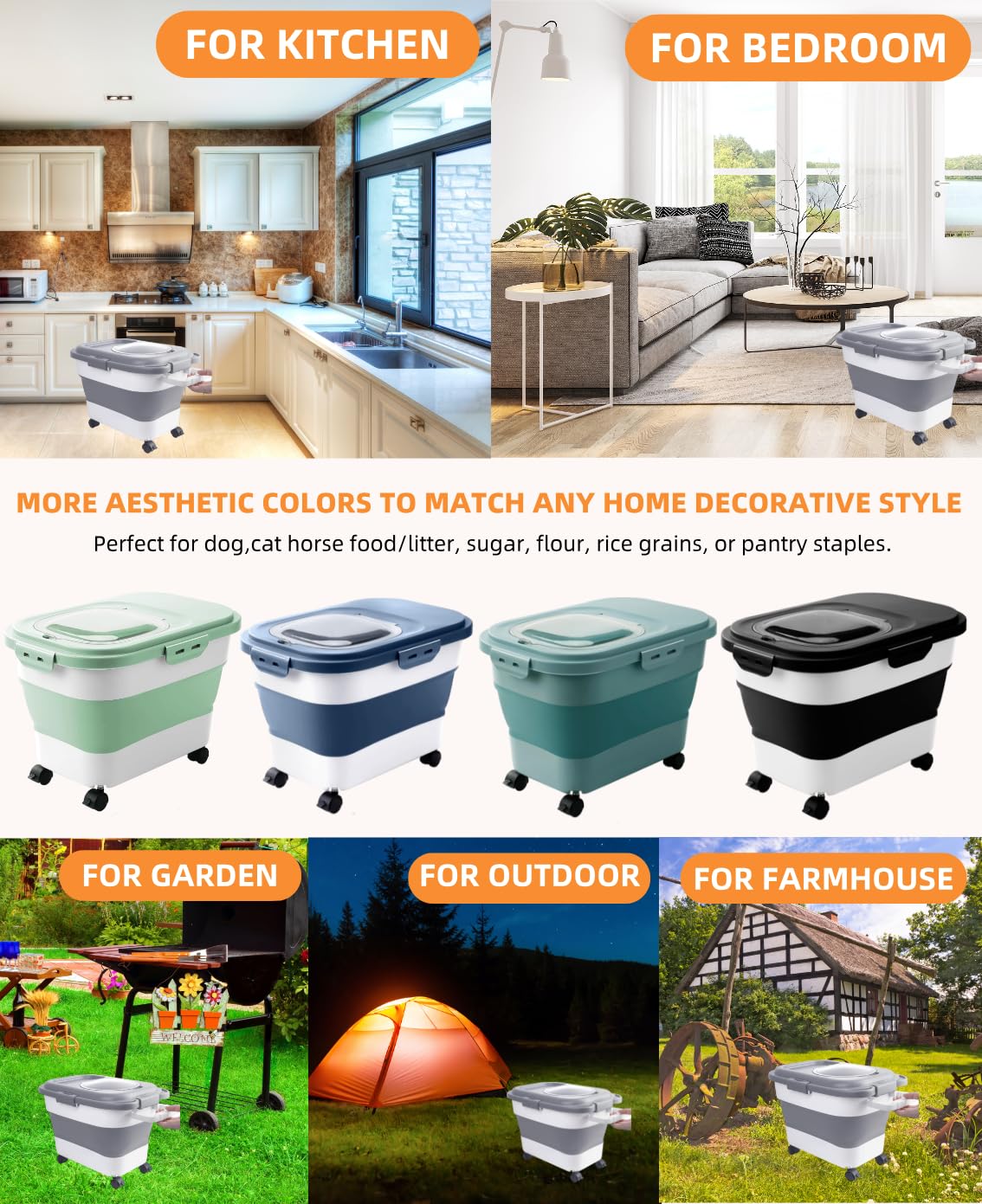 DDMOMMY complete set of accessories for easy serving and storage
