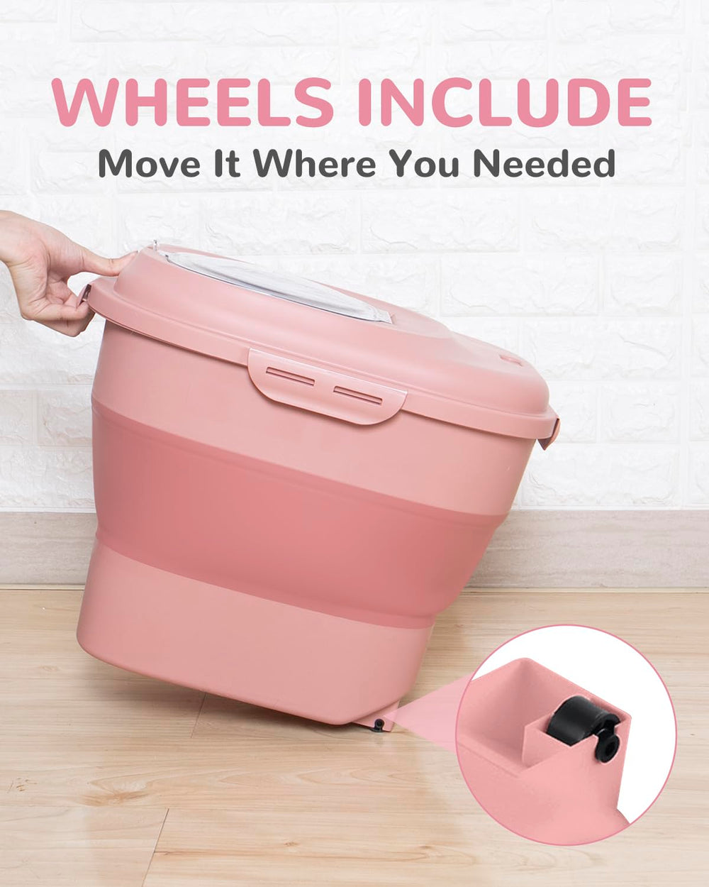 DDMOMMY airtight containers with a scoop for portions.