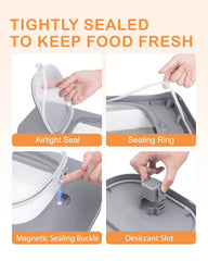 DDMOMMY airtight lid on dog food container for moisture protection