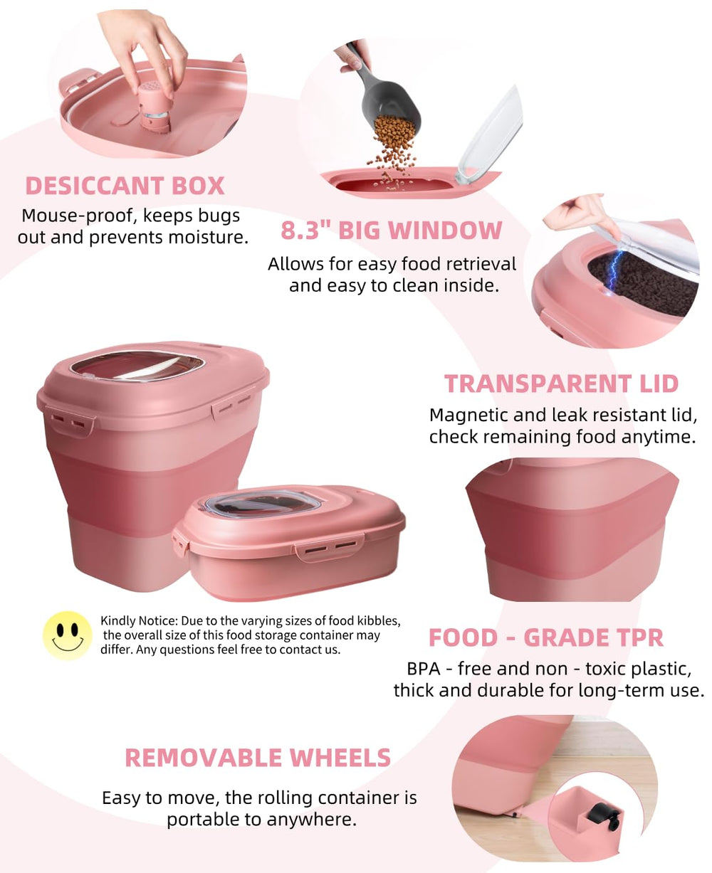 DDMOMMY clear measurement scale helps portion pet meals.