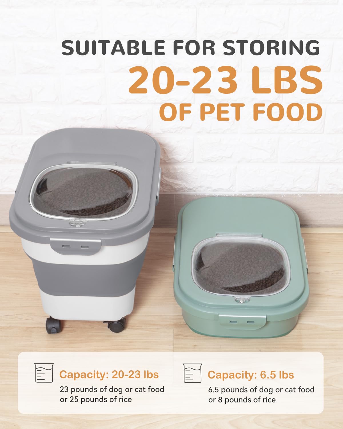 DDMOMMY container folded size compact storage for tight spaces.