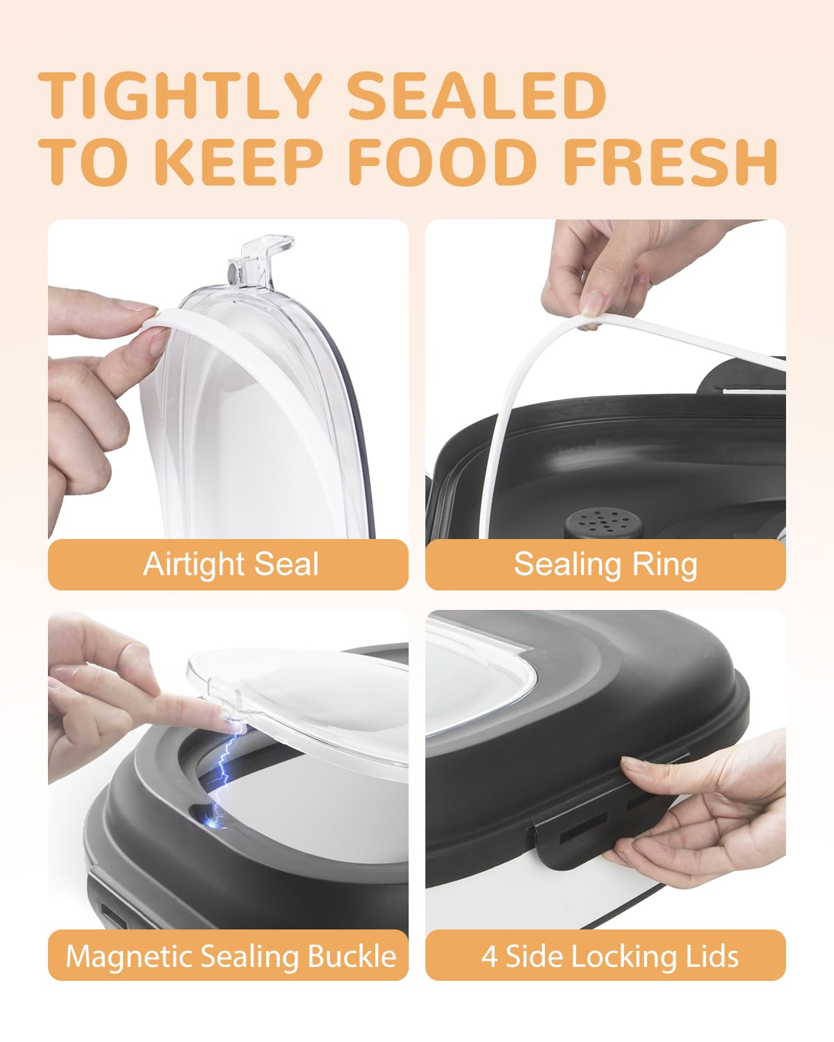 DDMOMMY dog food storage folded compact stores easily