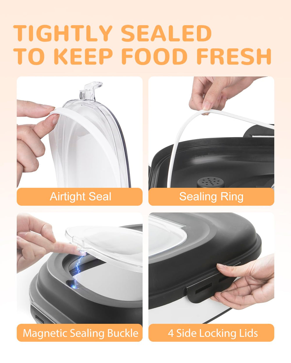 DDMOMMY dog food storage folded compact stores easily