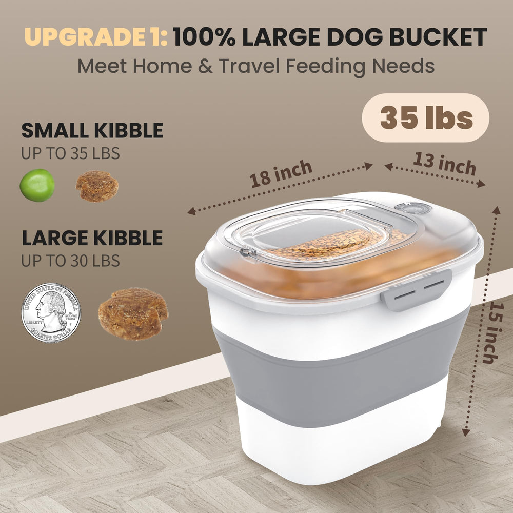 DDMOMMY storage bin with wheels for easy movement around the kitchen and pantry.