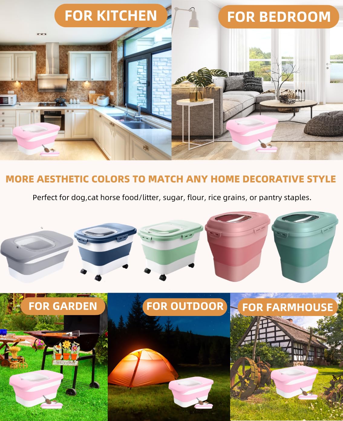 ddmommy transparent container lets you monitor kibble levels at a glance