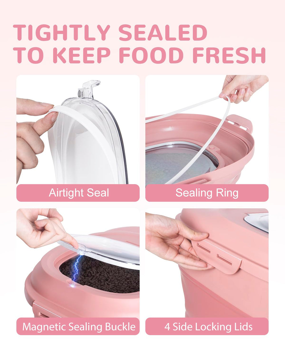 DDMOMMY foldable 6qt container saves space when not in use.