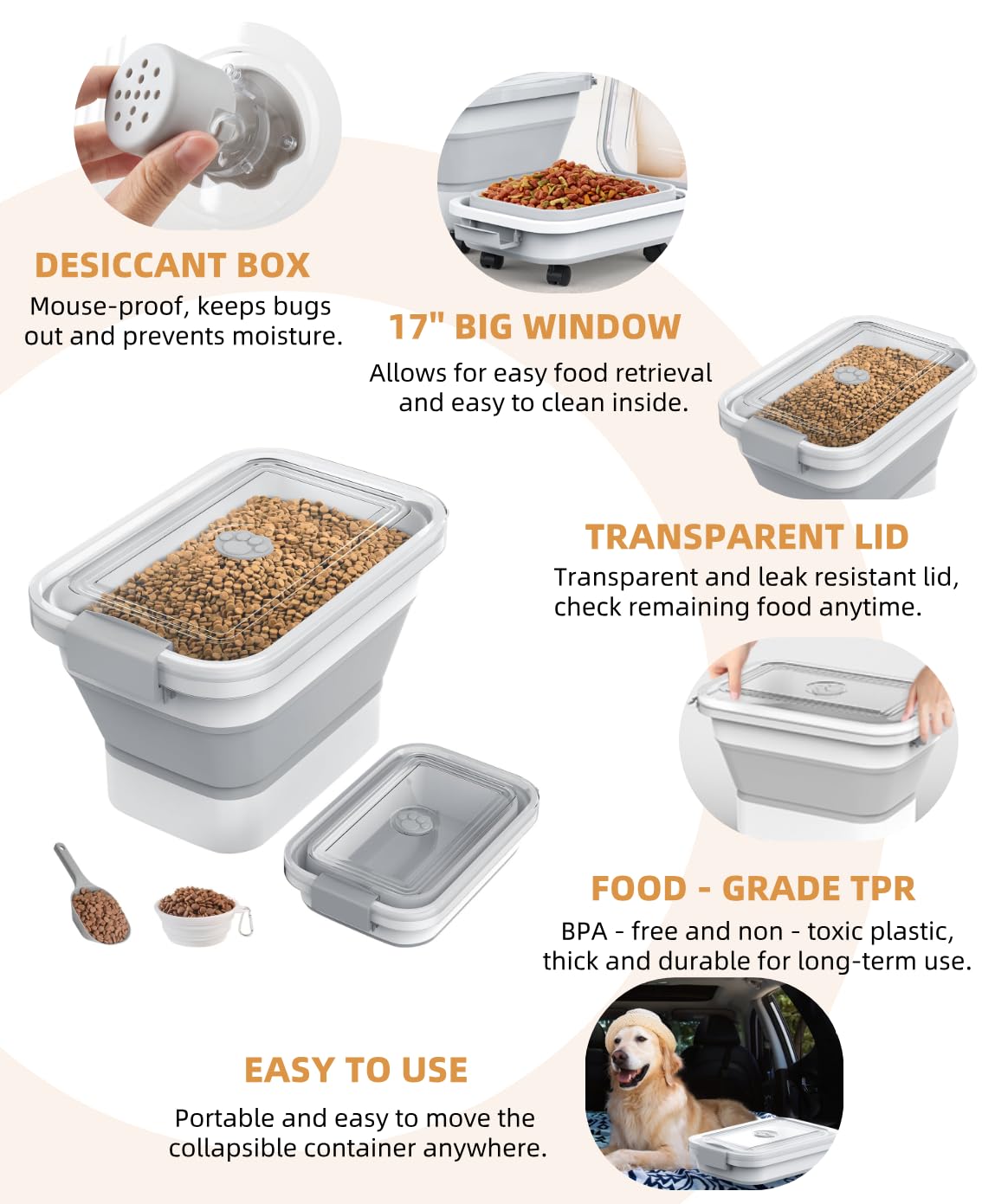 DDMOMMY food-grade material ensures durability for pet meals