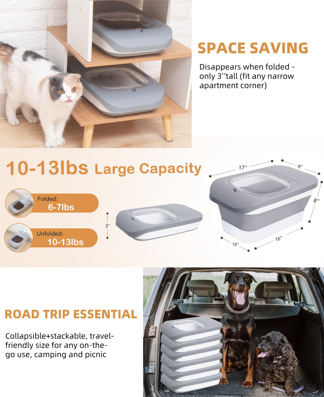 DDMOMMY pet storage setup suitable for dogs, cats, and other pets