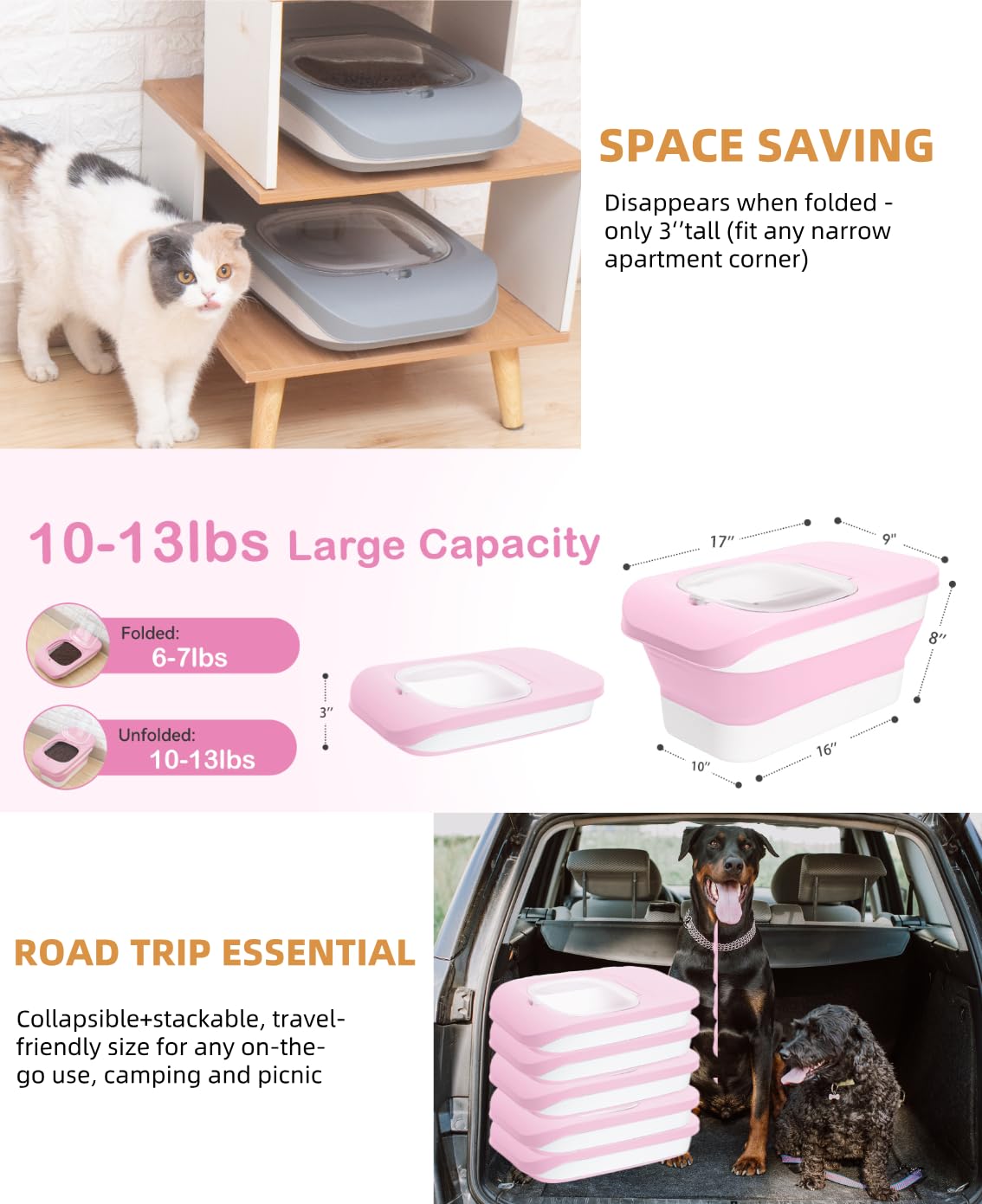 ddmommy space-saving pet food storage keeps feeding area organized