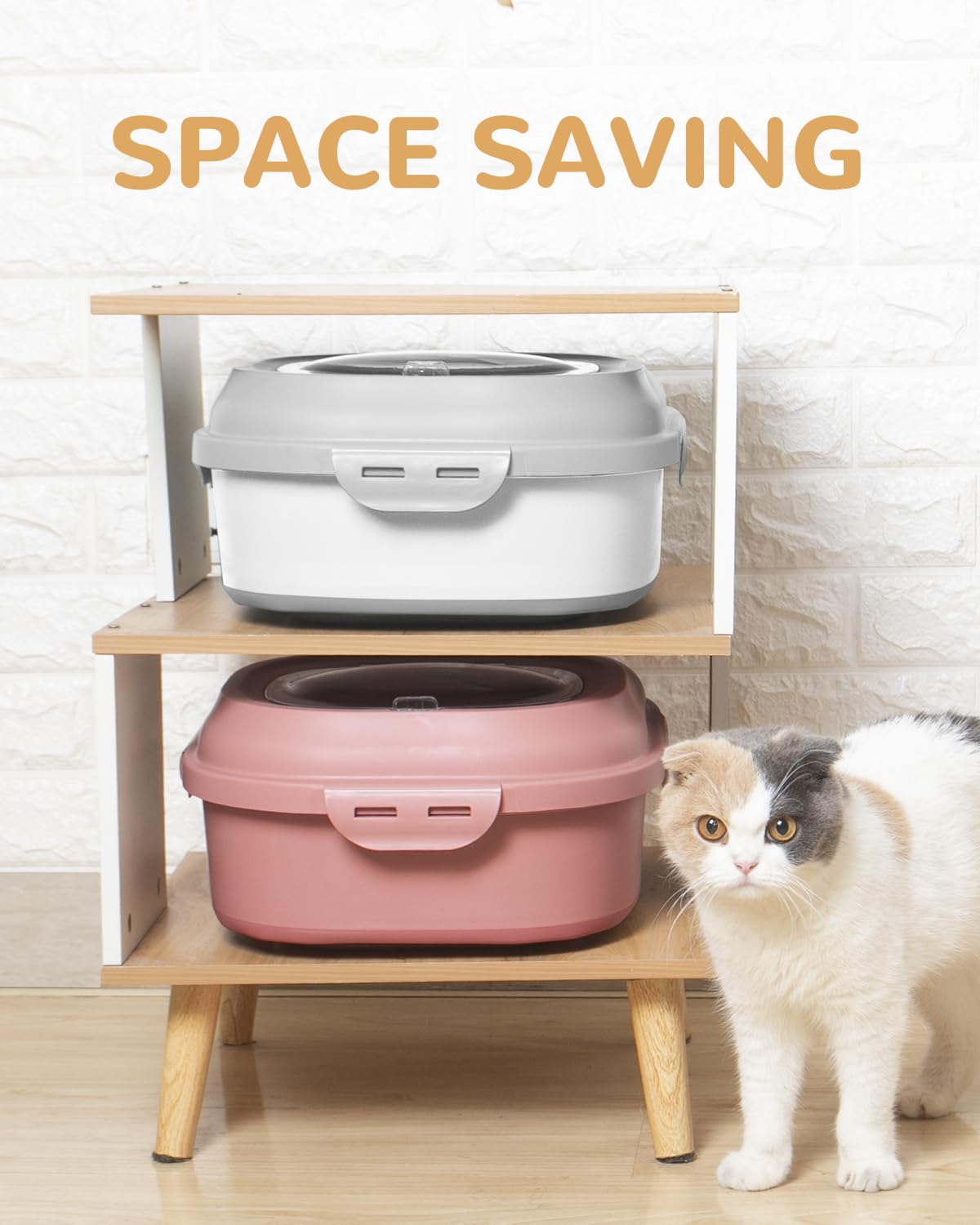 DDMOMMY two-pack airtight containers help keep feeding areas tidy.