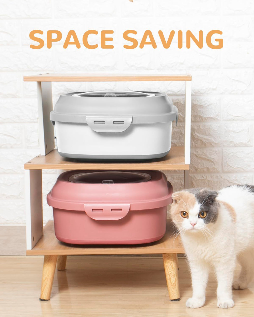 DDMOMMY two-pack airtight containers help keep feeding areas tidy.