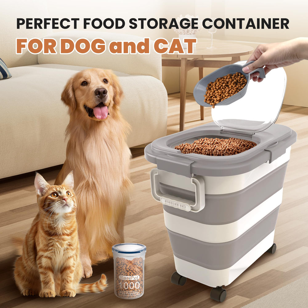 DDMOMMY versatile storage container for pet and dry goods