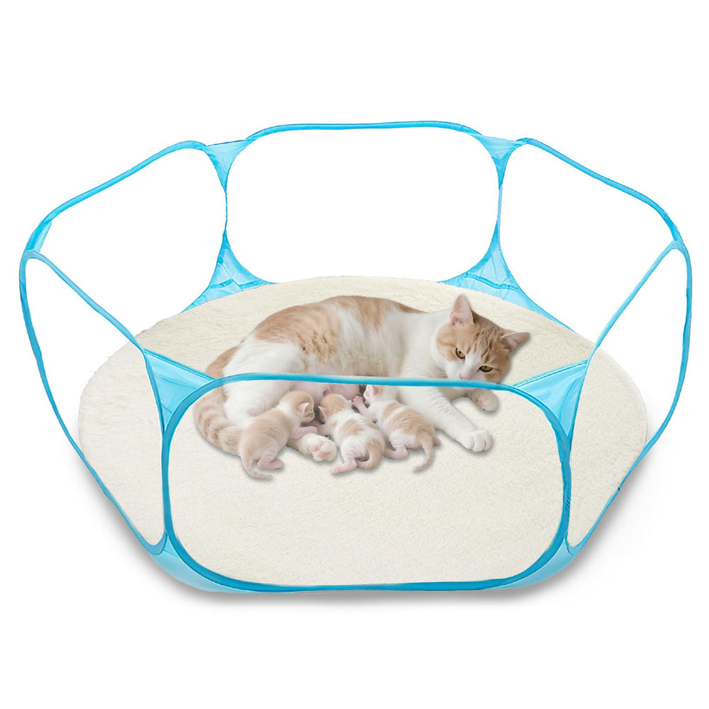 DDOTLUNA cat birthing box foldable design for easy storage and calm kitten arrivals