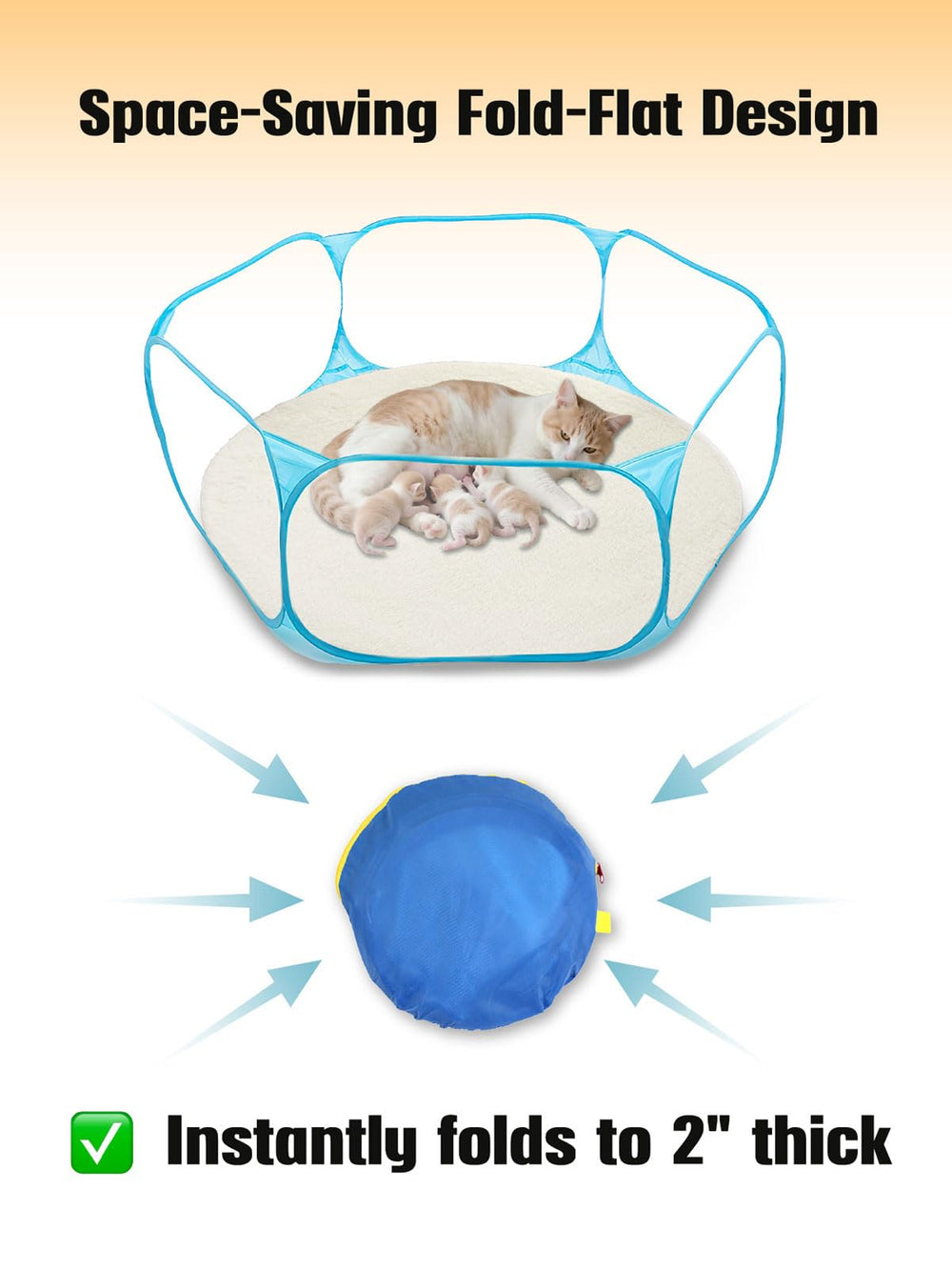 DDOTLUNA easy-clean whelping box keeps surfaces hygienic and ready