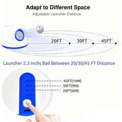 DDQ dog fetch action with launcher demonstrates engaged playtime outdoors.