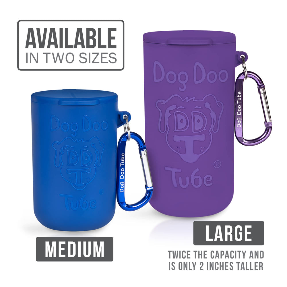 DDT Dog Doo Tube easy to empty into trash bin during outings.