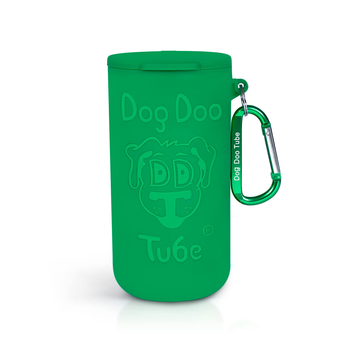 DDT Doo Tube poop bag carrier used on a walk for mess-free transport.
