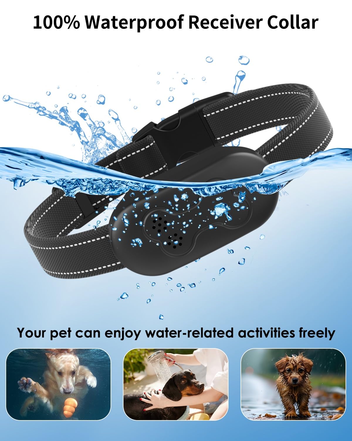 DDZ adjustable dog collar fits 10–120 pounds for versatility