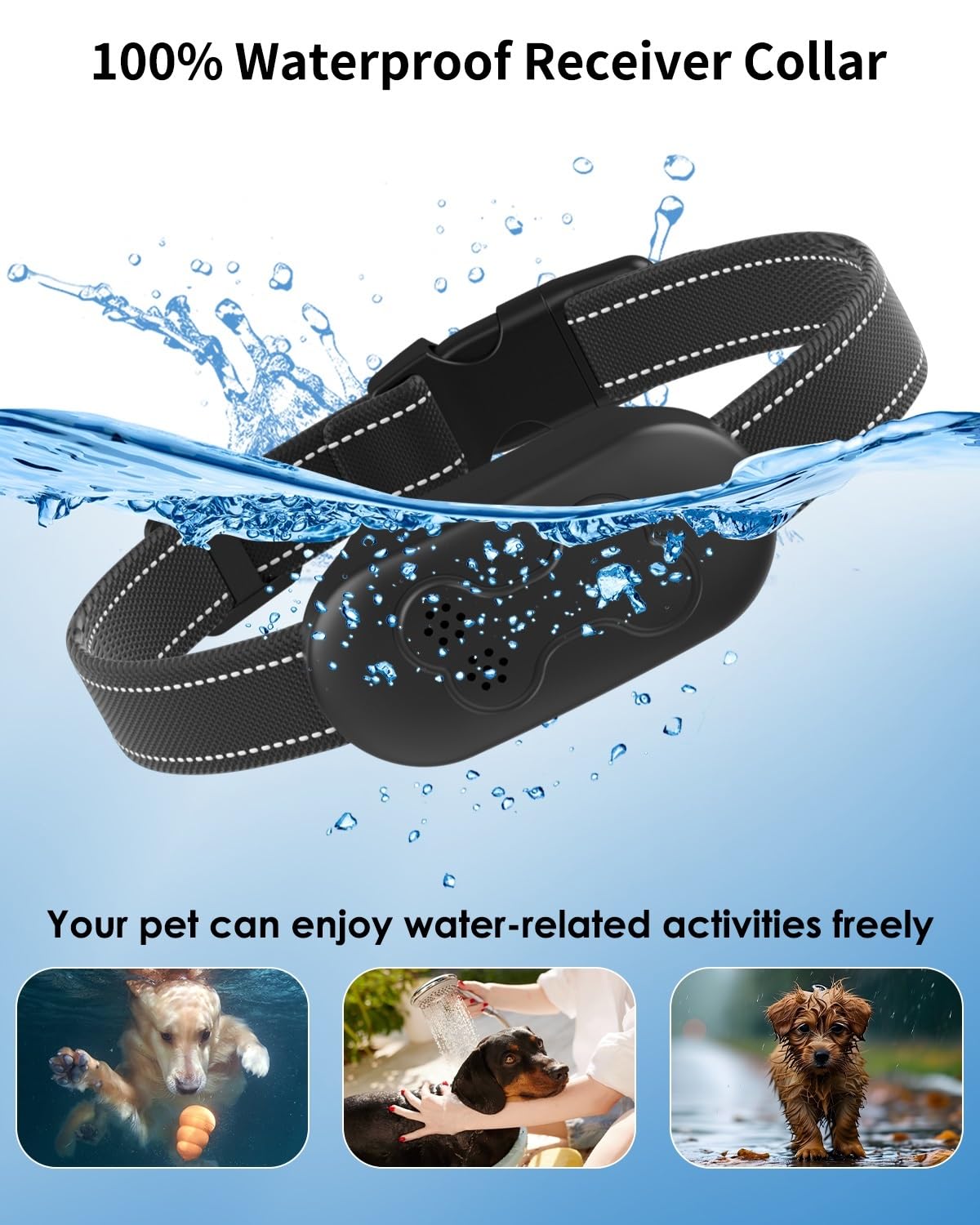 DDZ adjustable strap fits dogs from 15 to 120 pounds