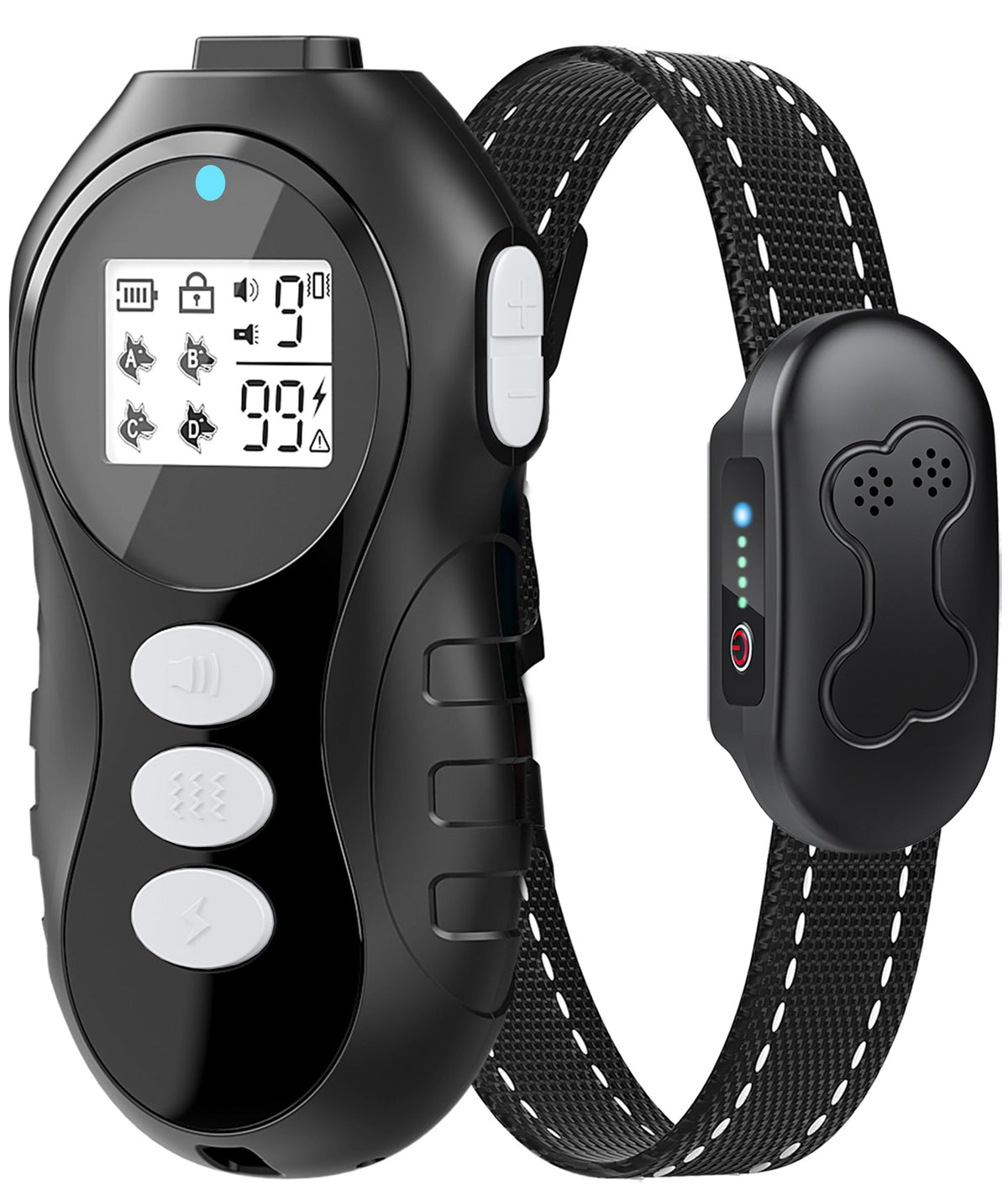 DDZ dog shock collar remote front view for clear training communication.