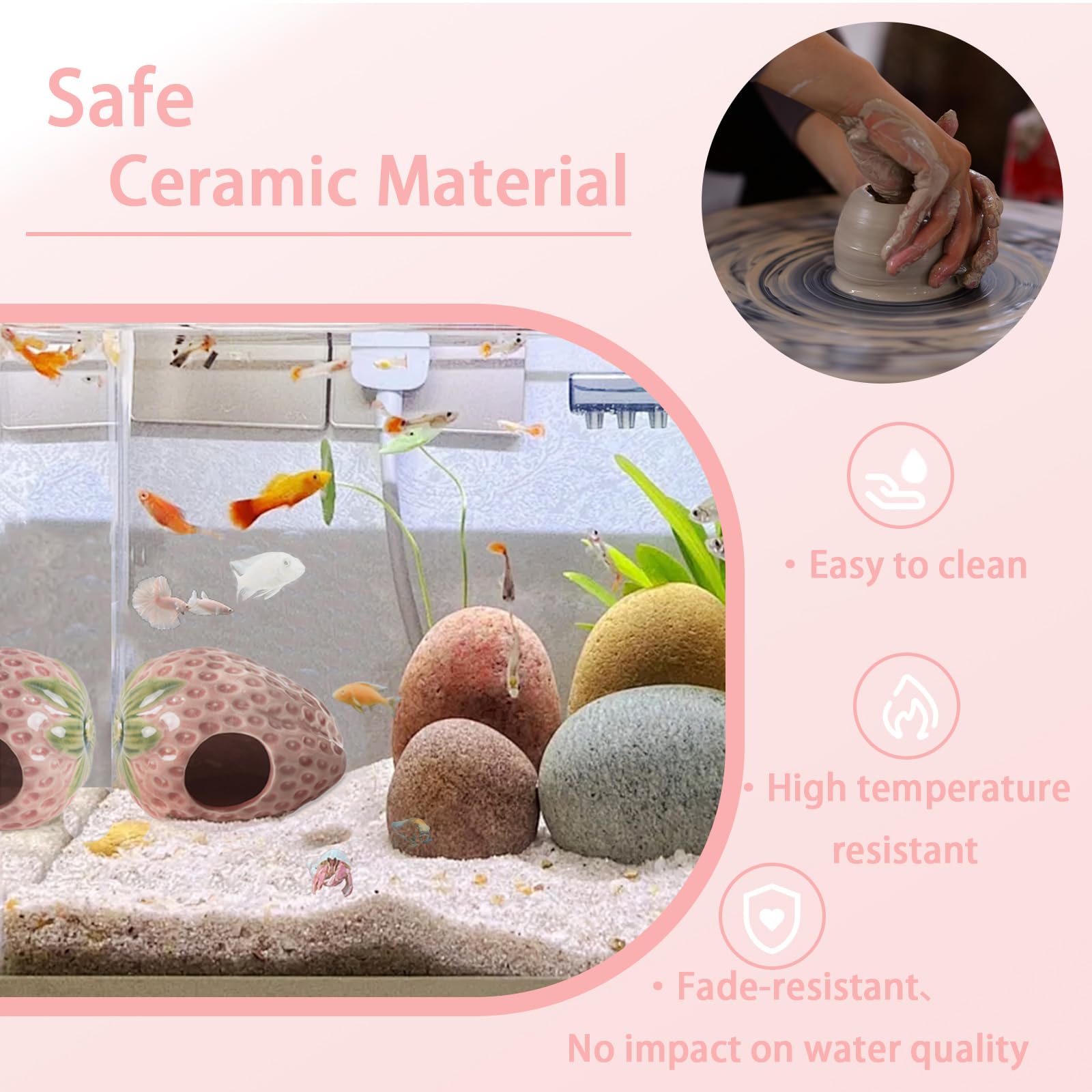 Deapeey shrimp breeding cave, convenient refuge to observe shrimp activity