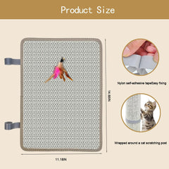 Deapher cat nail file scratcher with 80 grit aluminum oxide trims nails during play