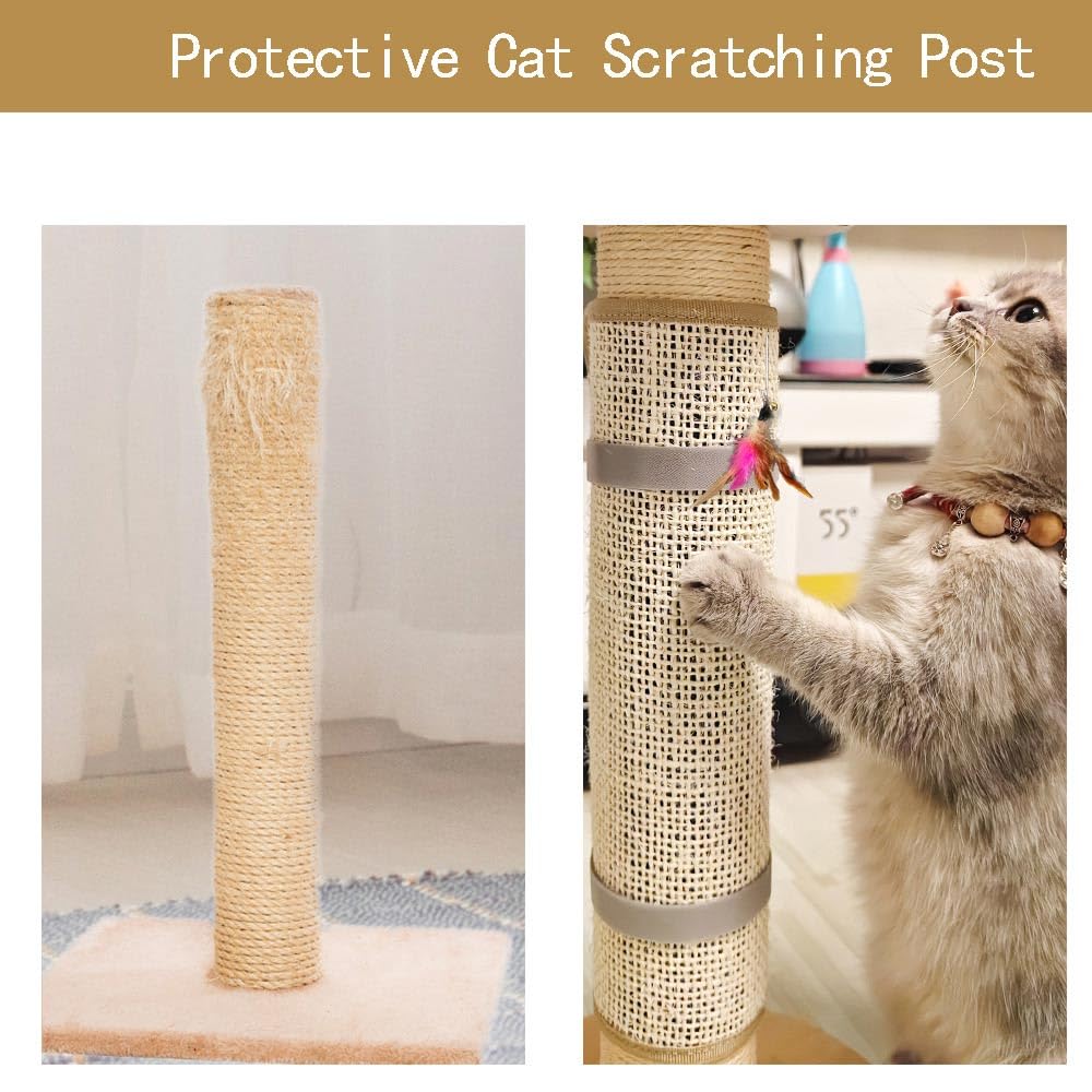Deapher easy-install straps secure the file to a post over 15 inches.